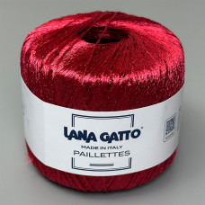 Пряжа з паєтками Lana Gatto Paillettes 30101 (Rosso)