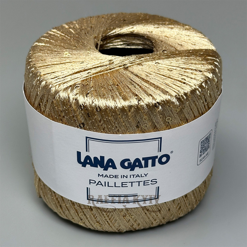Пряжа з паєтками Lana Gatto Paillettes 30784 (Champagne)