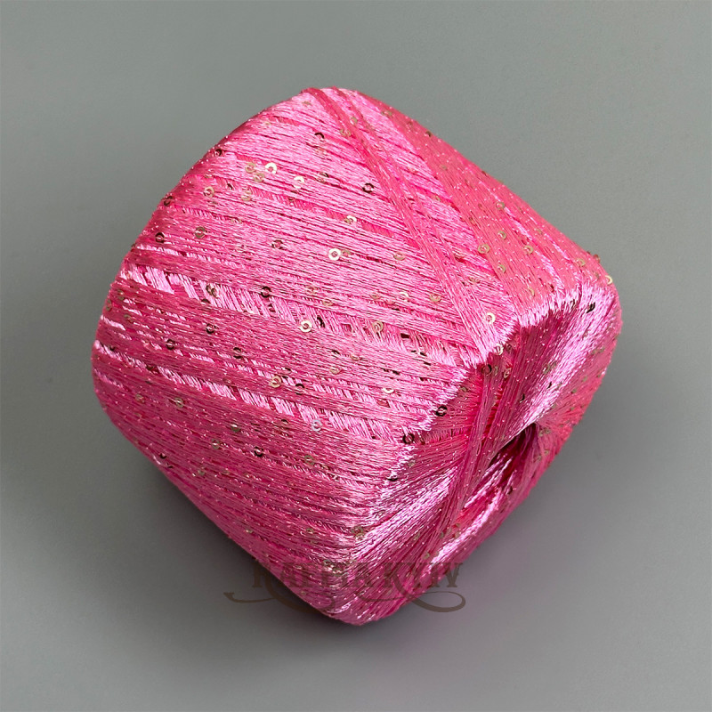Пряжа з паєтками Lana Gatto Paillettes 30786 (Rosa)
