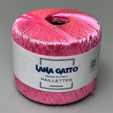 Пряжа з паєтками Lana Gatto Paillettes 30786 (Rosa)