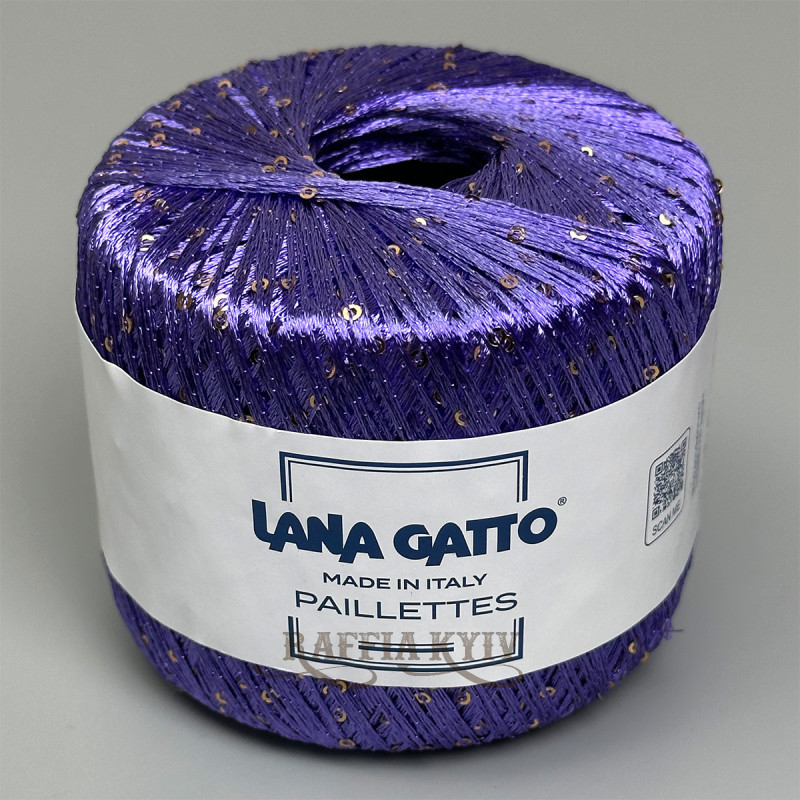Пряжа з паєтками Lana Gatto Paillettes 30788 (Viola)