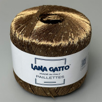 Пряжа з паєтками Lana Gatto Paillettes 31159 (Caramello)