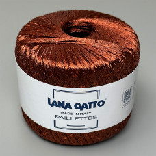 Пряжа з паєтками Lana Gatto Paillettes 31160 (Bruciato)