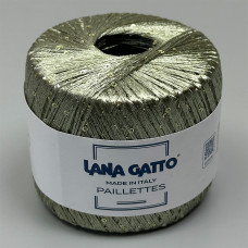 Пряжа з паєтками Lana Gatto Paillettes 31161 (Salvia)