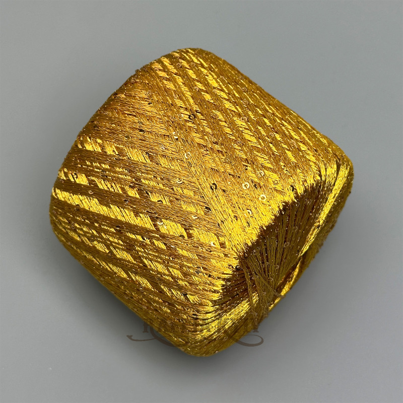 Пряжа з паєтками Lana Gatto Paillettes 31163 (Ocra)