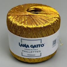 Пряжа з паєтками Lana Gatto Paillettes 31163 (Ocra)
