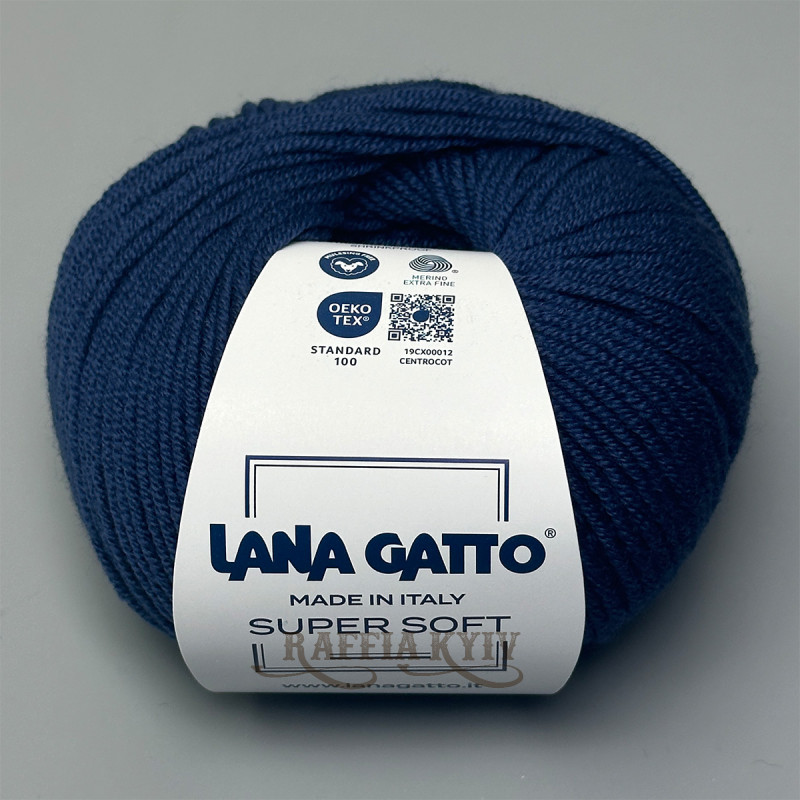 Lana Gatto Super Soft Yarn, Dark Jeans
