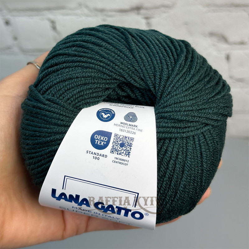 Lana Gatto Super Soft Yarn, Dark Green