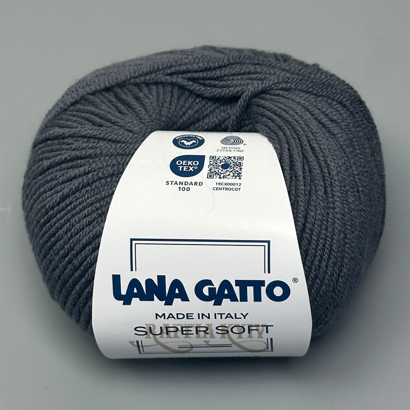 Lana Gatto Super Soft Yarn, Graphite