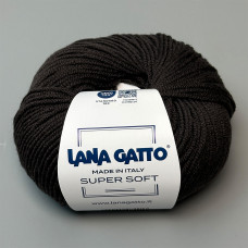 Пряжа Lana Gatto Super Soft, темный шоколад