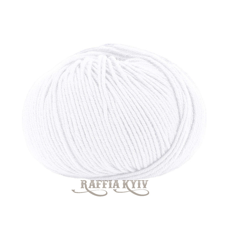 Lana Gatto Super Soft Yarn 10001 (Bianco) — White, 100% Extrafine Merino