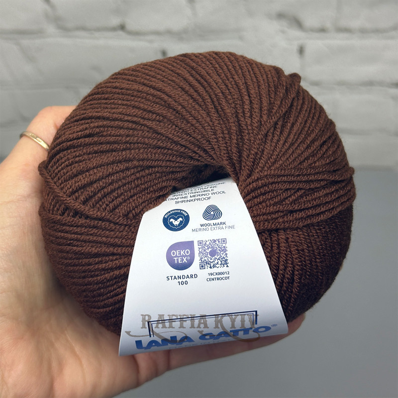 Пряжа Lana Gatto Super Soft, шоколадна
