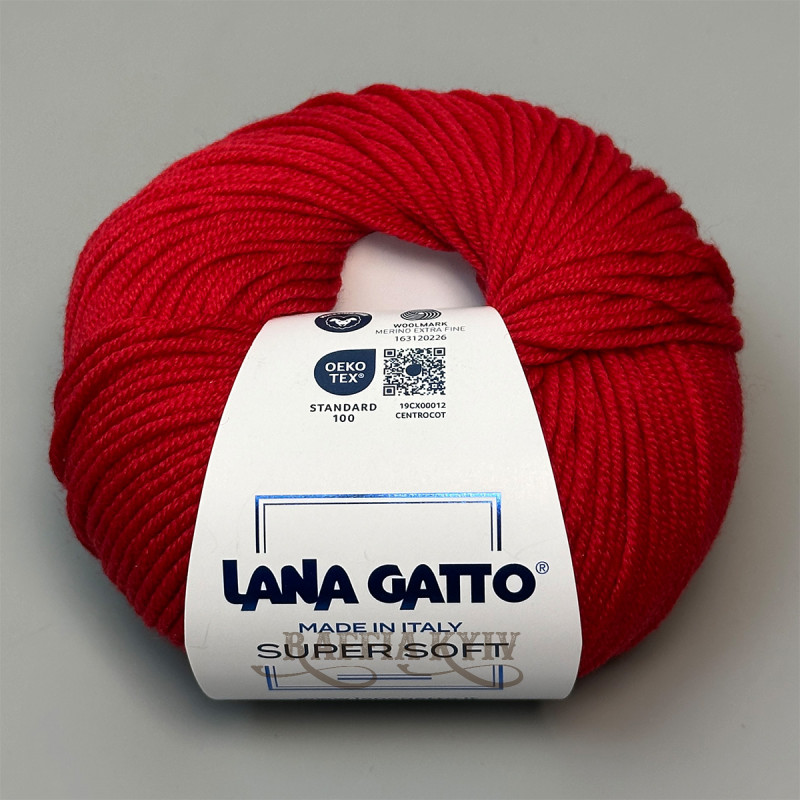 Lana Gatto Super Soft Yarn, Red