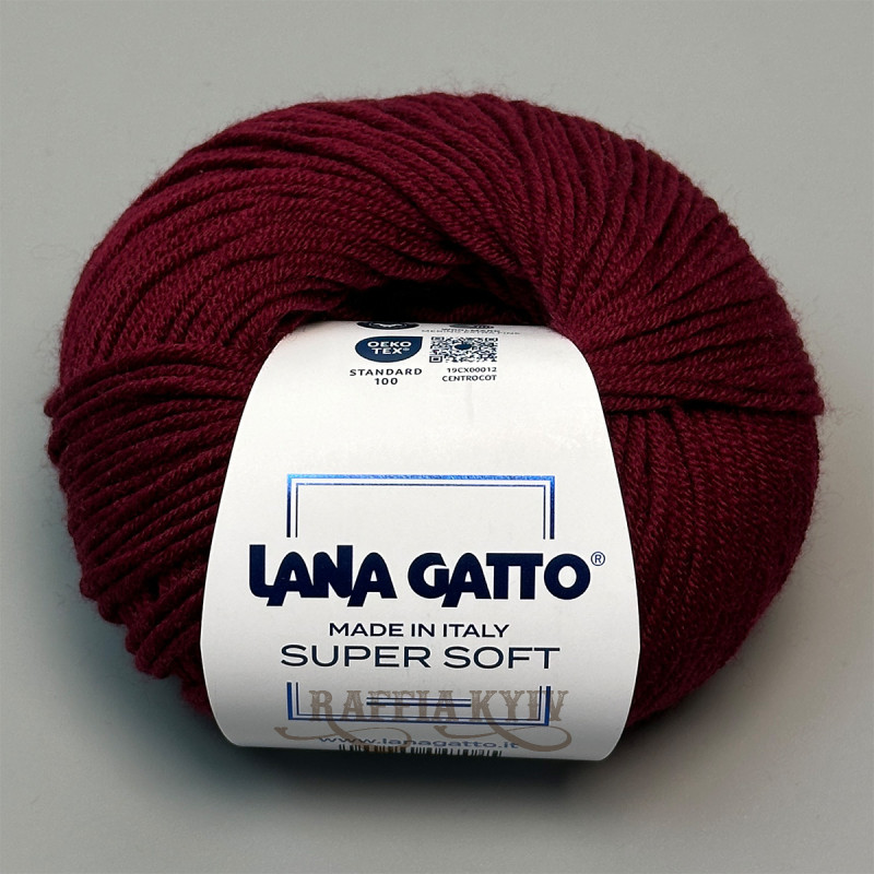 Lana Gatto Super Soft Yarn, Bordeaux