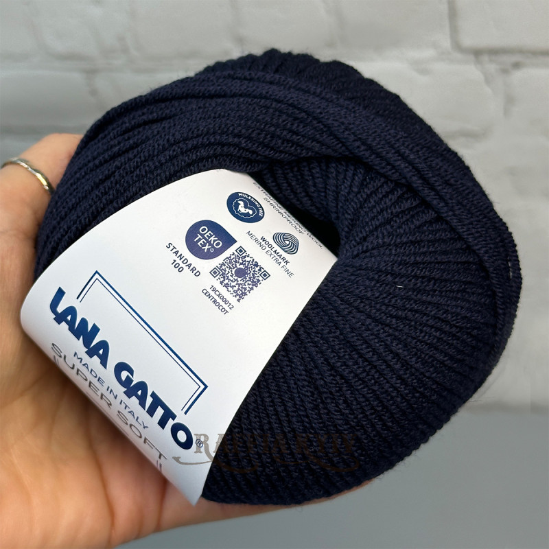 Lana Gatto Super Soft Yarn, Navy