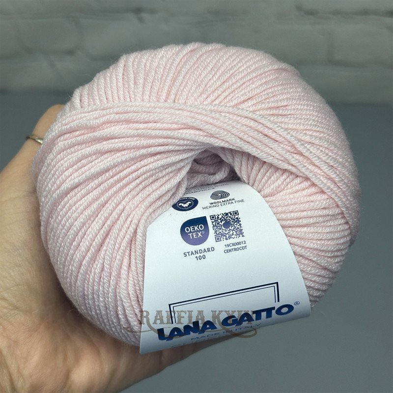 Пряжа Lana Gatto Super Soft, нежно-розовая