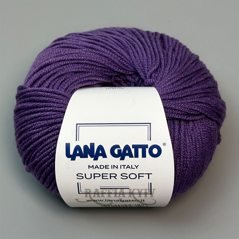 Lana Gatto Super Soft Yarn, Purple