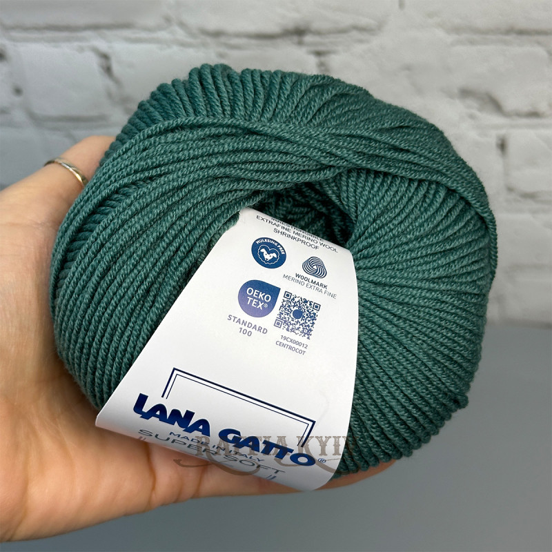 Lana Gatto Super Soft Yarn, Green