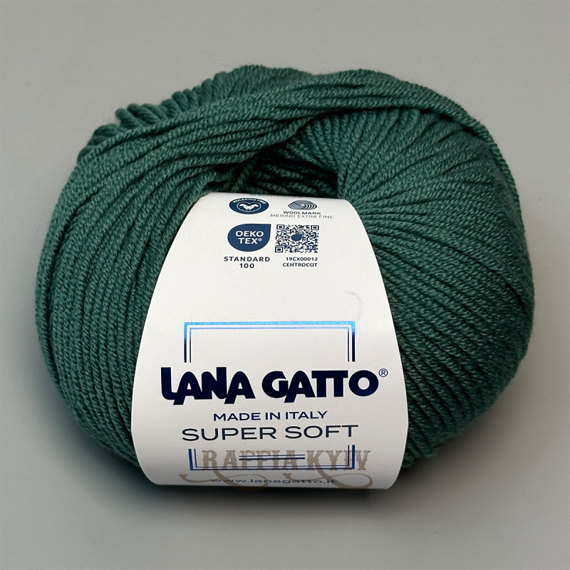 Lana Gatto Super Soft Yarn, Green