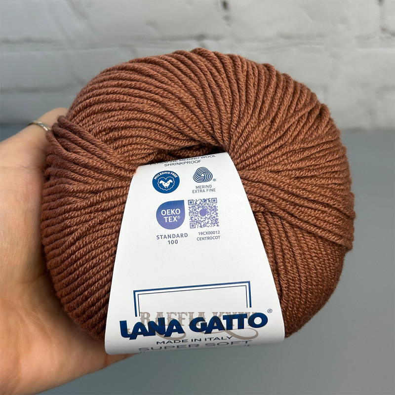 Lana Gatto Super Soft Yarn, Brick
