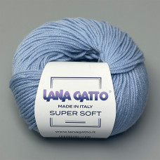 Lana Gatto Super Soft Yarn, Light Blue