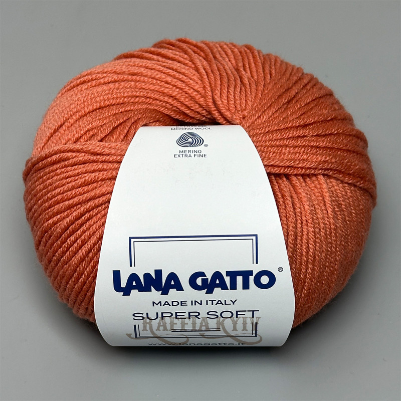 Пряжа Lana Gatto Super Soft, терракотовая