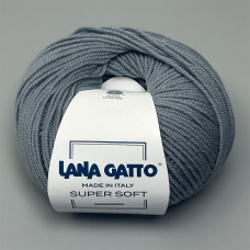 Lana Gatto Super Soft Yarn, Steel