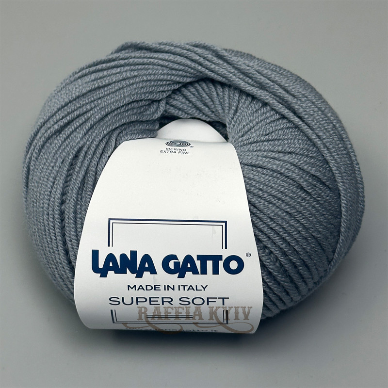 Lana Gatto Super Soft Yarn, Steel