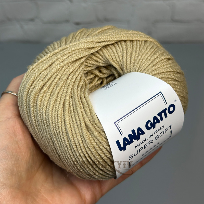 Пряжа Lana Gatto Super Soft, кэмел