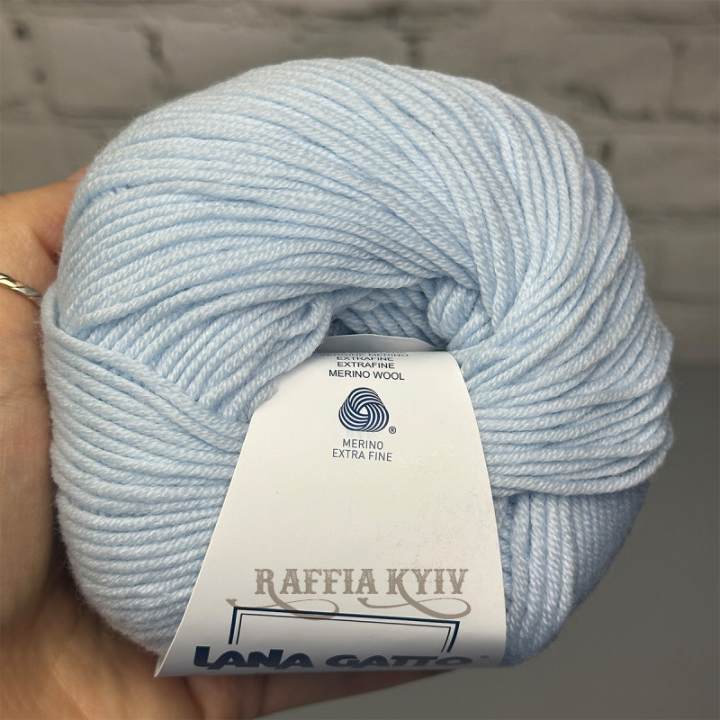 Lana Gatto Super Soft Yarn, Pastel Blue