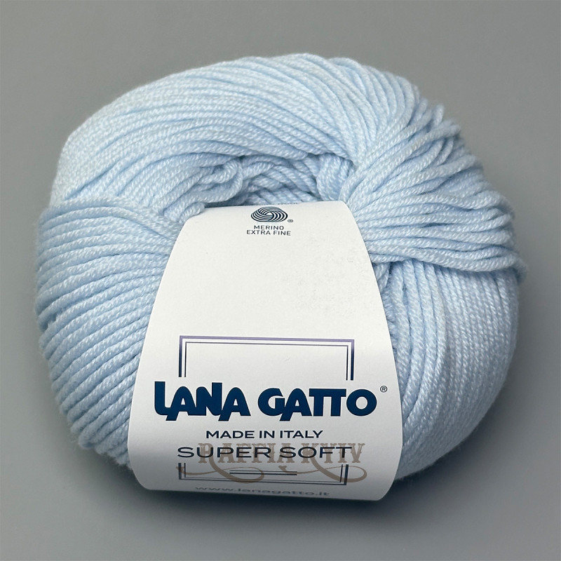Lana Gatto Super Soft Yarn, Pastel Blue