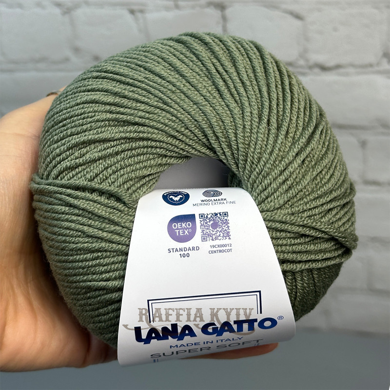 Lana Gatto Super Soft Yarn, Olive
