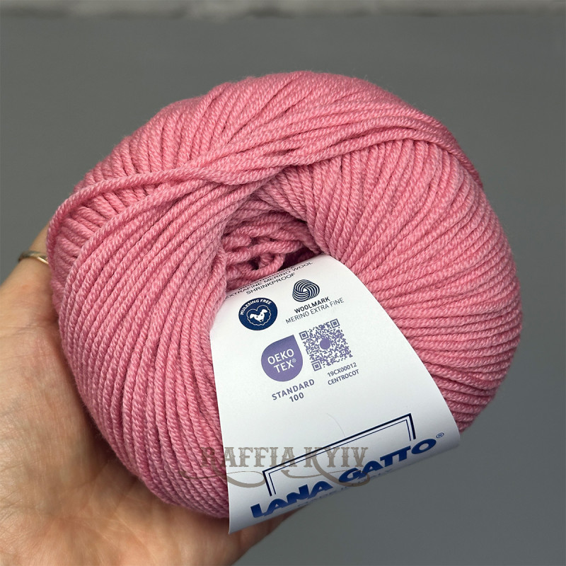 Пряжа Lana Gatto Super Soft, розовая