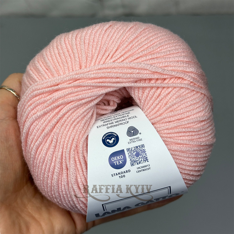 Пряжа Lana Gatto Super Soft, пастельно-рожева