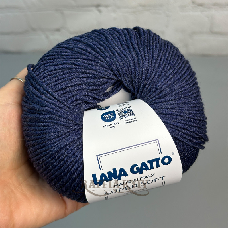 Lana Gatto Super Soft Yarn, Dark Blue