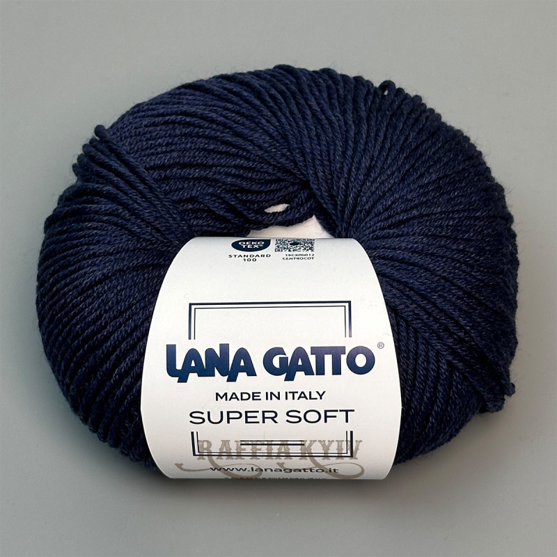 Lana Gatto Super Soft Yarn, Dark Blue