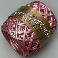 Запорошена троянда трикотажна пряжа Metallic, 60÷65 м