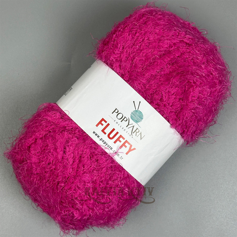 Fuchsia yarn Fluffy, 100 g Fuchsia yarn Fluffy, 100 g