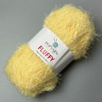 Світло-жовта пряжа Fluffy, 100 г